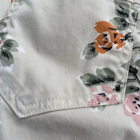 Citizens of Humanity Mandy High Waist Retro Slim Roll Up Floral Jeans - Size: 25 - Picture 9 of 14